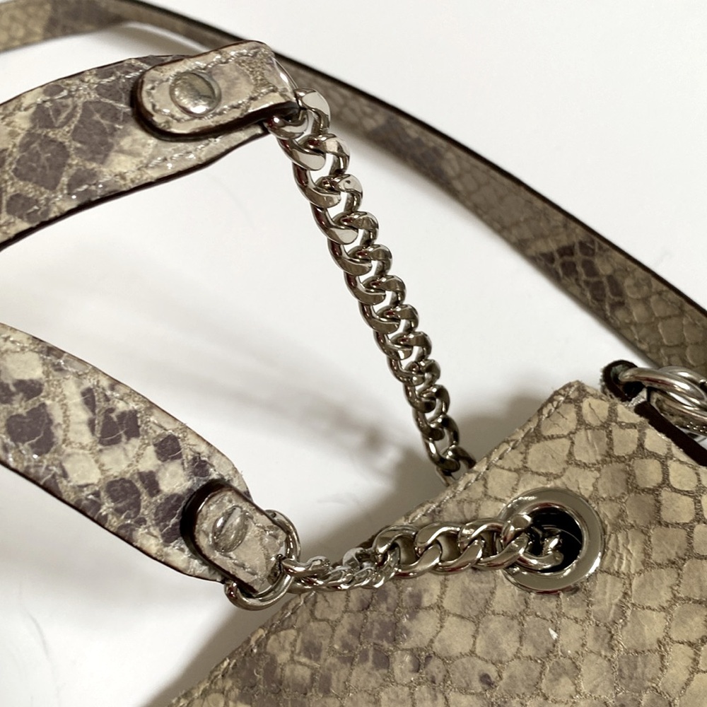 Michael Kors Bag Jet Set Chain Snakeskin Gather Shoulder Tote Crossbody Bag - Picture 14 of 14